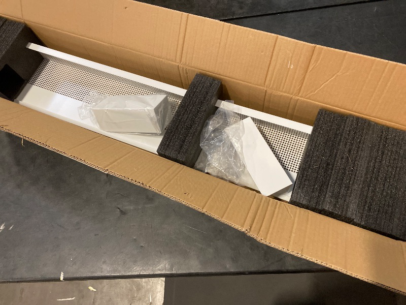 Photo 1 of 4ft Galvanized Steel Easy Slip-On Baseboard Heater Cover with Left and Right End Caps, High Quality Easy Installation Baseboard Cover Kit for Bathroom and Hydronic Home Heating Systems