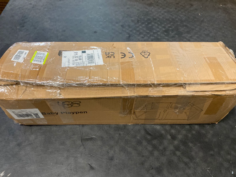 Photo 1 of Foldable Baby Playpen with Mat, 79x71 Foldable Play Pen for Babies and Toddlers, Baby Playpen with Portable Design, Collapsible Play Yard for Fence Indoor and Outdoor