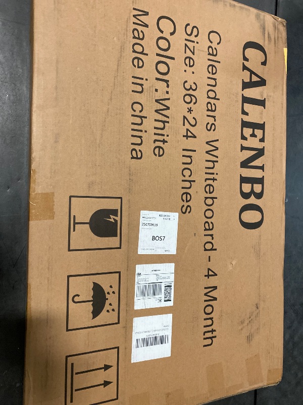 Photo 1 of Calendar Whiteboard for Wall 36" x 24", 4 Month Magnetic Calendar Dry Erase Board, Planning Board Bulletin Board Portable Board for Office, School, Home Organization