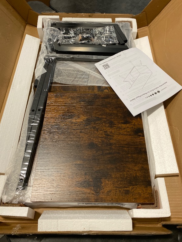 Photo 1 of Flip Top Record Player Stand, Large Record Player Table with Open Storage Holds up to 150+ Albums, Mid Century Turntable Stand, Stereo Cabinet for Speakers, for Living Room, Bedroom, Rustic