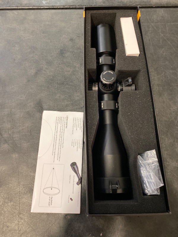 Photo 1 of 6-24x50 FFP Rifle Scope with Illuminated Reticle, Zero Stop, Parallax Adjustment - Long Range Scope for Hunting - 34mm Tube First Focal Plane Riflescope