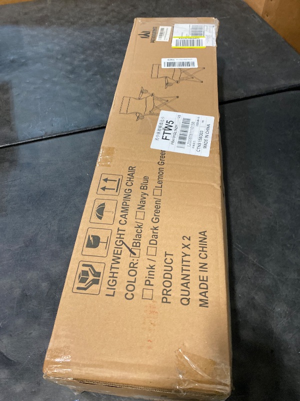 Photo 1 of 2 Pack Lightweight Camping Chairs for Adults & Teens, 250LBS Capacity Foldable Portable Chairs with Carry Bag, Compact Design for Camping, Beach, Picnics, and Outdoor Events