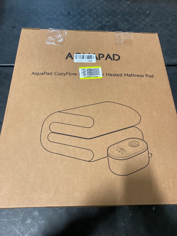 Photo 1 of AquaPad CozyFlow Mini Water Heated Mattress Pad, 3 YR AquaCare, UL499 Tested, No Electric Wire, All Digital, AirQuiet 2.0 Technology, Smart, Smooth, Hydro Heat (King)