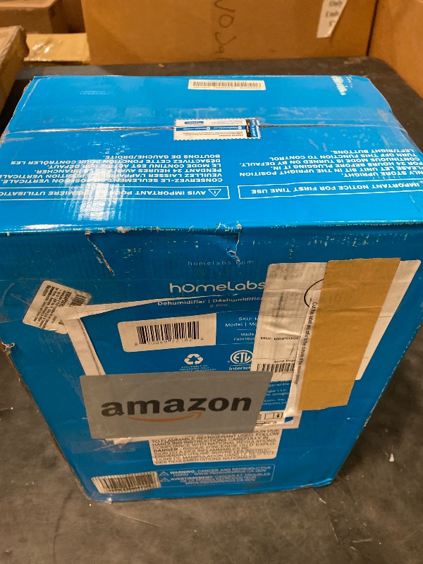 Photo 1 of hOmeLabs Dehumidifier - Advanced Humidity & Moisture Control, Quiet, Efficient, Auto Shut-off, Ideal for Home, Basement, Office - 1,800 Sq Ft Wi-Fi (8 Pint MAX 24 Pint at 95°F, 90% RH)