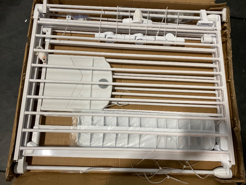 Photo 1 of 81.11" Extra Wide Baby Gate with Cat Door, Auto Close Pet Gates Dog Gate, Hardware Mounted Walk Through Swing Safety Baby Gates for Stairs, Doorways, Kitchen, House, 30" Tall, 3 Panels