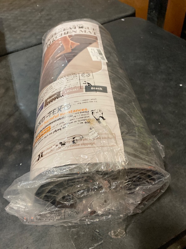 Photo 1 of Kitchen Mat Cushioned Anti-Fatigue Waterproof Non-Slip Standing Mat Ergonomic Comfort Rug for Home,Office,Sink,Laundry,Desk 17.3" (W) x 60"(L),Brown