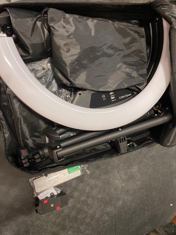 Photo 1 of 21 inch Ring Light with Stand Outer 55W 5600k Dimmable LED Light, Tripod Stand,and Phone Holder?Remote Controller,Carrying Bag ?CRI 97+ 2540lux, for Streaming Home Office Zoom Call Lighting