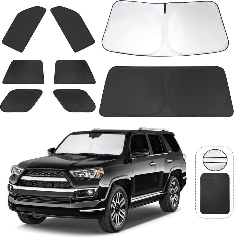 Photo 1 of Window Shades for Toyota 4Runner 2010-2024 Accessories Car Side Full Windows Rear Triangular Windshield Sun Shade Sun UV Rays & Privacy Protection for Camping,Napping,and Relaxing 8PCS
