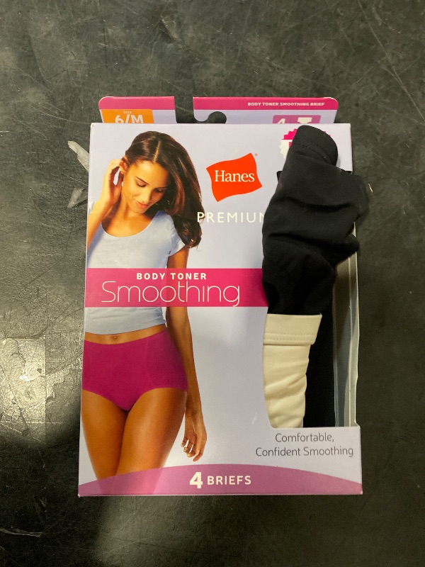 Photo 1 of M Hanes Premium Women's 4pk Tummy Control Briefs 
