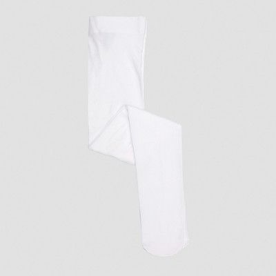 Photo 1 of 12-14 Girls' High Waisted Nylon Tights Fresh White 