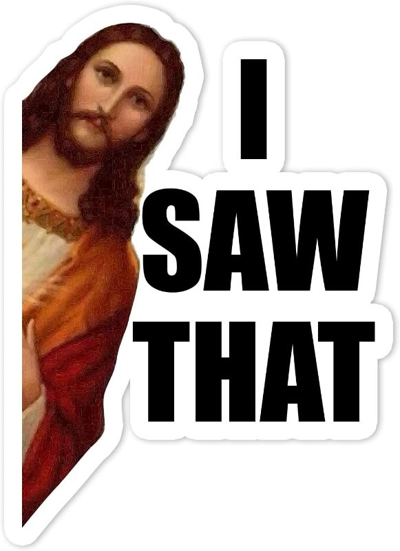 Photo 1 of I Saw That Jesus Vinyl Sticker Auto Car Truck Wall Laptop | Sticker | 5.5" Tall