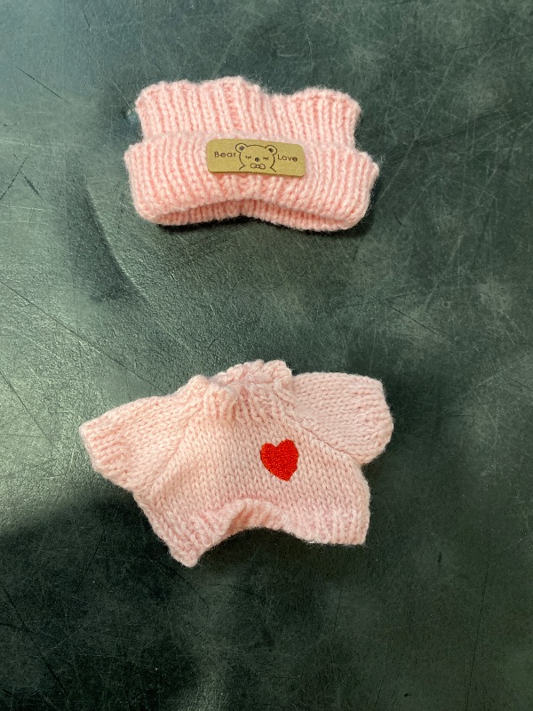 Photo 1 of Labub Doll Costume Set, Hats and Clothing Accessories,Dressing up Cute Clothes with Unique Styles(Pink Without Dolls)