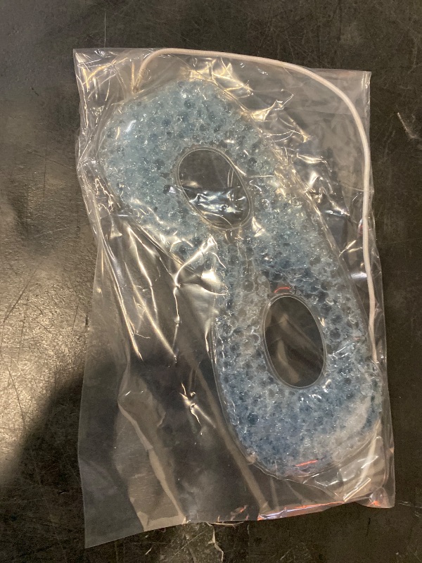 Photo 1 of Cooling Gel Eye Mask with Eye Holes, 2 PCS Cold Eye Packs for Puffiness & Swelling, Reusable Hot Cold Compress Heat Ice Gel Pack, Green and Blue