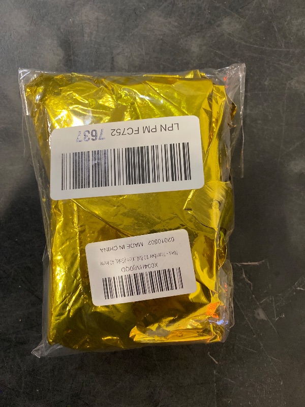 Photo 1 of Number 10 Balloon Foil Mylar Balloons for Birthday Party Decoration (Gold, 40 Inch)