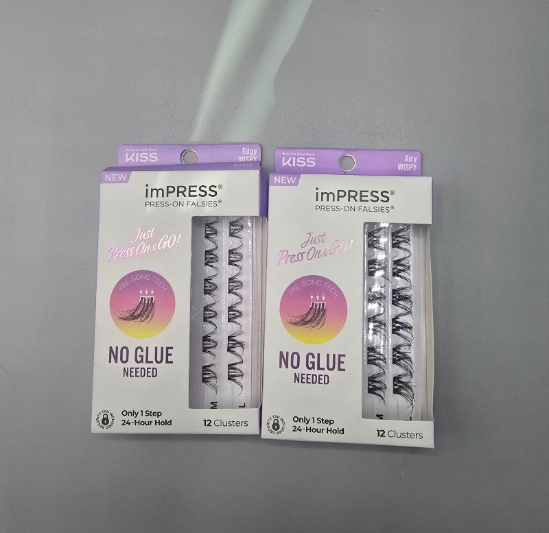Photo 1 of 2 Pack KISS ImPRESS Press-on Falsies Styles : Edgy & Airy
