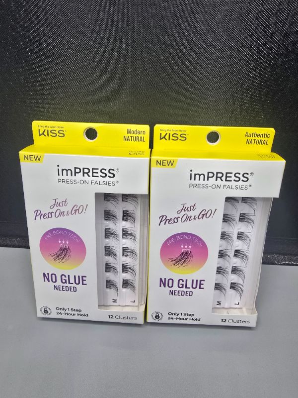 Photo 1 of 2 Pack KISS ImPRESS Press-on Falsies Styles : Authentic & Modern 