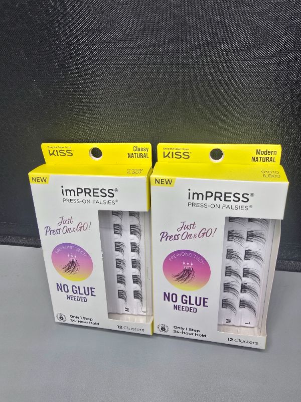 Photo 1 of 2 Pack KISS ImPRESS Press-on Falsies Styles : Modern & Classy