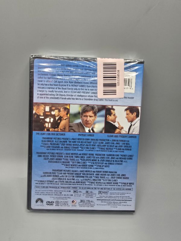 Photo 1 of Triple Feature Disc : The Hunt For Red October : Patriot Games : Clear & Present Danger 