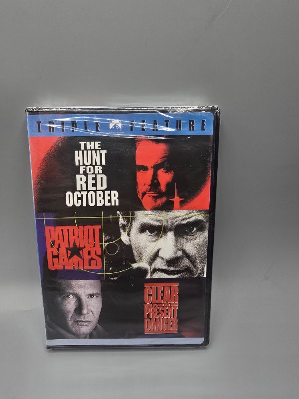 Photo 1 of Triple Feature Disc : The Hunt For Red October : Patriot Games : Clear & Present Danger 