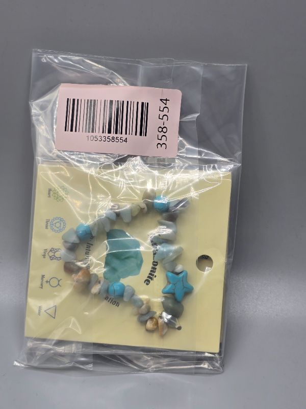 Photo 1 of 2 Pack Amazonite Stone Bracelets 