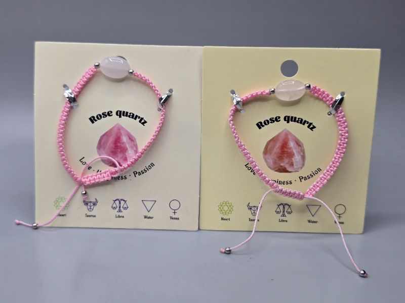 Photo 1 of 2 Pack Rose Quartz Bracelets 