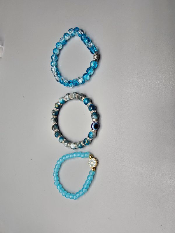 Photo 1 of 3 Pack Stone Bead Bracelets 1