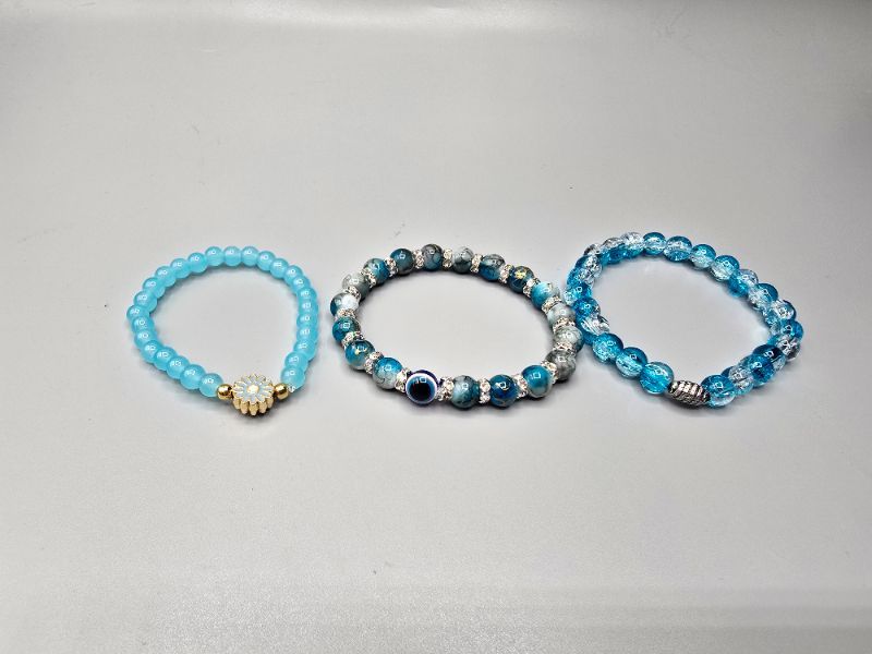Photo 1 of 3 Pack Stone Bead Bracelets 1