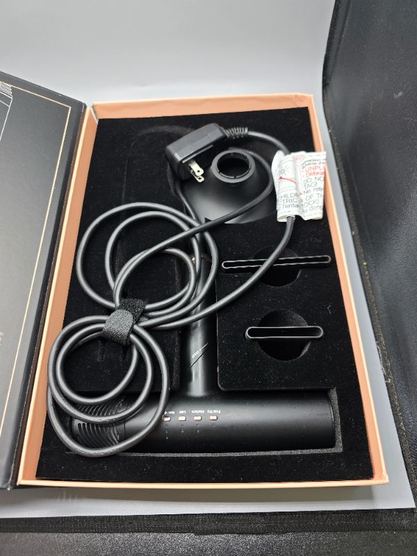 Photo 1 of SRILabs DryQ “Smart” Hair Dryer - Super Lightweight, Foldable - Powerful, Quiet Motor - Infrared and Ionic Technology - 3 Magnetic Attachments - Heat Control with Locking Switch