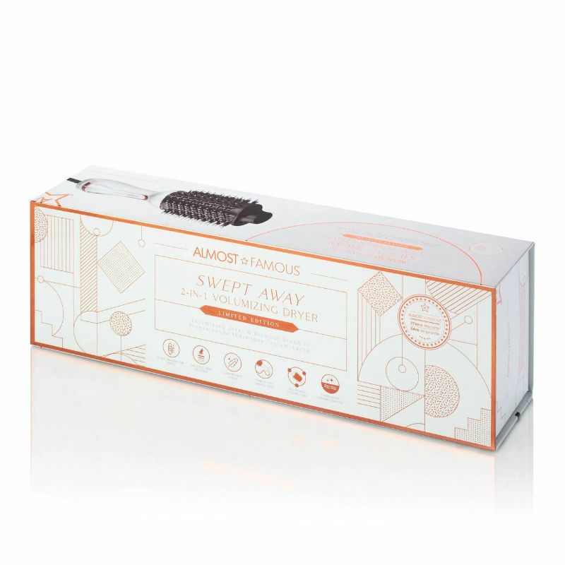 Photo 1 of Almost Famous 2 In 1 Volumizing Hairdryer This Tool Has Multiple Heat Settings & Tourmaline Infused Heating Elements New