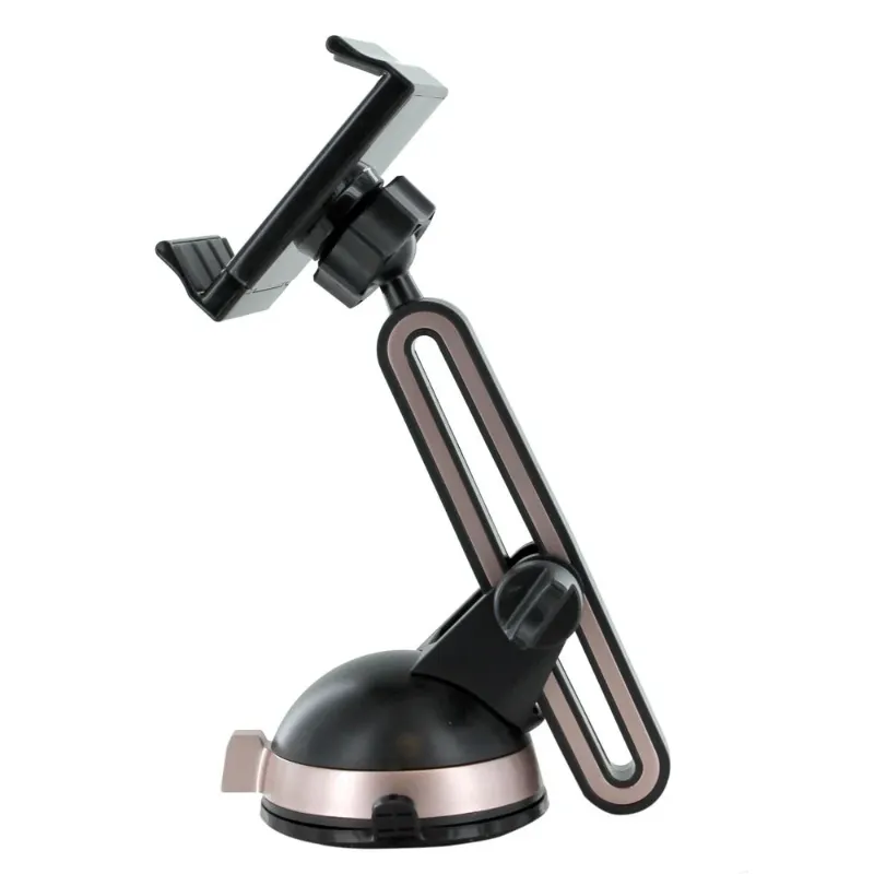 Photo 1 of GabbaGoods View 360 Metal Long Arm Car Mount Black/Rose Universal Dashboard Windshield Car Phone Mount