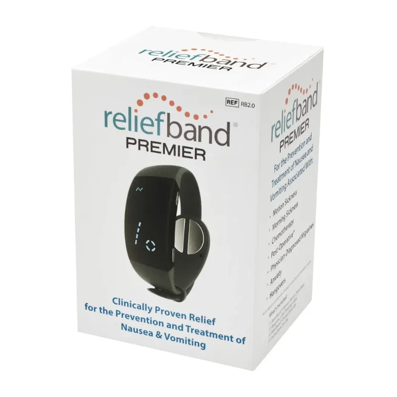 Photo 1 of Reliefband Technologies Anti-Nausea and Vomiting Premier Band Charcoal RBCHARCOAL