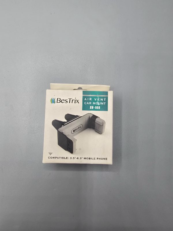 Photo 1 of Bestrix Phone Vent Holder Cell Phone Mount Holder for Car with Double Clamp Grip, Compact & Durable for iPhone, Galaxy and All Smartphones Up to 6.5"