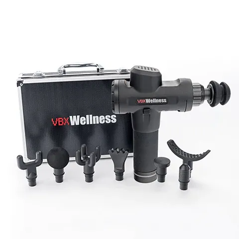 Photo 1 of VBX Medical Grade 8 piece Massage Gun 20-speed settings Up to 3,300 percussions per minute LCD touch screen display/controls.
Up to 6 hours of battery run time