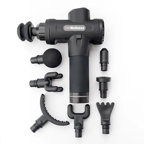 Photo 1 of VBX Medical Grade 8 piece Massage Gun 20-speed settings Up to 3,300 percussions per minute LCD touch screen display/controls.
Up to 6 hours of battery run time
