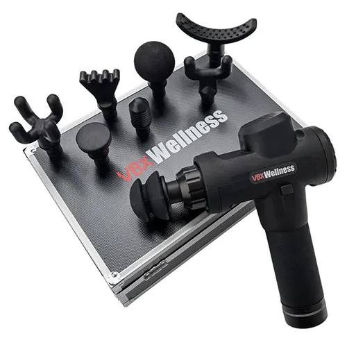 Photo 1 of VBX Medical Grade 8 piece Massage Gun 20-speed settings Up to 3,300 percussions per minute LCD touch screen display/controls.
Up to 6 hours of battery run time