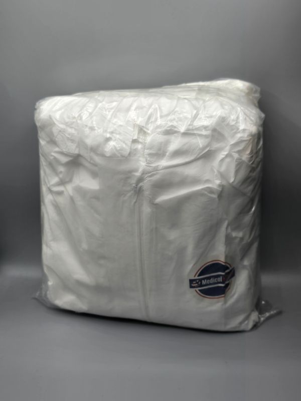 Photo 1 of 5XL Hazmat Suits Disposable | 9 Size Options | With Hood, Heavy Duty, Breathable Disposable Coverall, Painter Suit