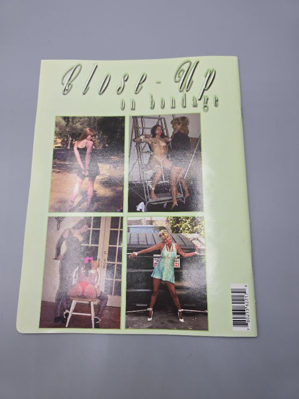 Photo 1 of CLOSE-UP ON BONDAGE. No. 06, December 1999.
Van Nuys: Lyndon Enterprises | Harmony Concepts, 1999. Saddle-stapled magazine