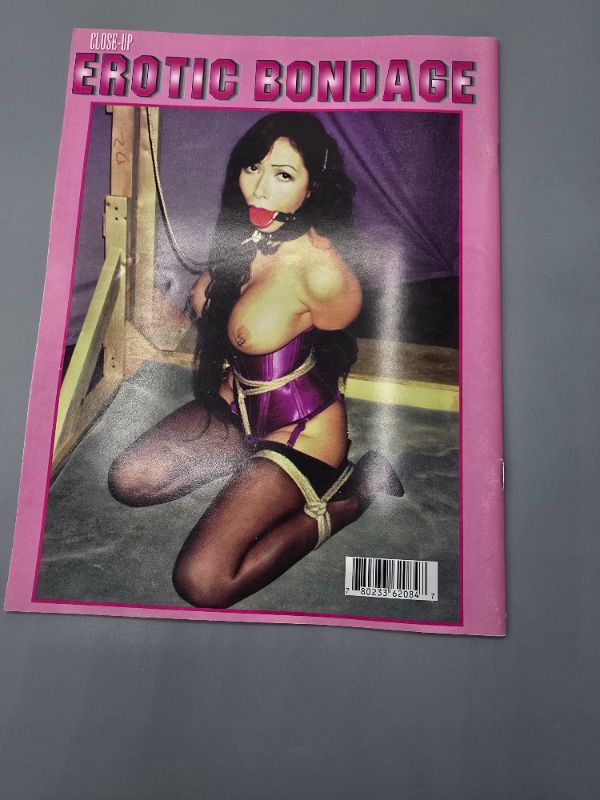 Photo 1 of CLOSE-UP EROTIC BONDAGE. No. 03 / 1998.
Van Nuys: Harmony Concepts, 1998. Saddle stapled magazine