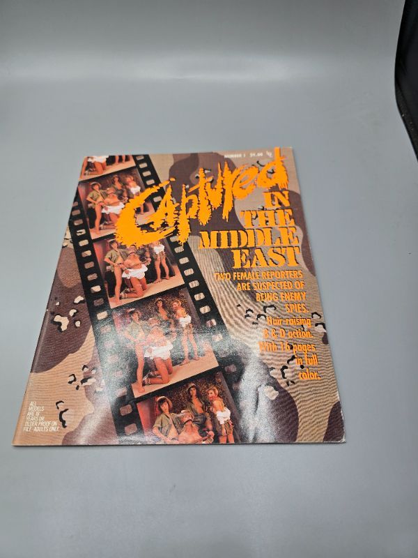 Photo 1 of Captured In The Middle East Bondage Magazine Innocence Abroad #1 1990 London Enterprises