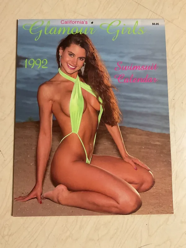 Photo 1 of 1992 California's Glamour Girls calendar Liz Zulick cover measures 11"X8 1/2" Collectable 