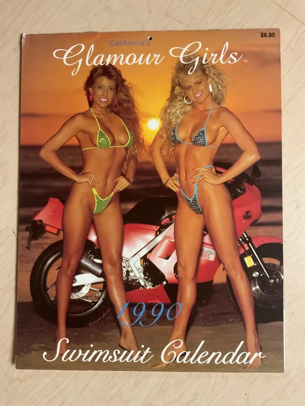 Photo 1 of 1990 California's Glamour Girls calendar Dayna Arias cover measures 11"X8 1/2" Collectable
