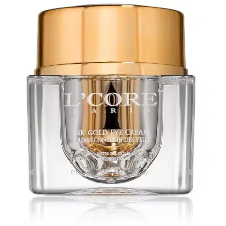 Photo 1 of 24k Eye Cream Infused with 24K Gold Leaf Nourishing Combination of Antioxidants Organic Ingredients Deeply Hydrates and Protects Delicate Eye Area Reduces Puffiness and Diminishes Appearance of Fine Lines for Younger Looking Eyes New