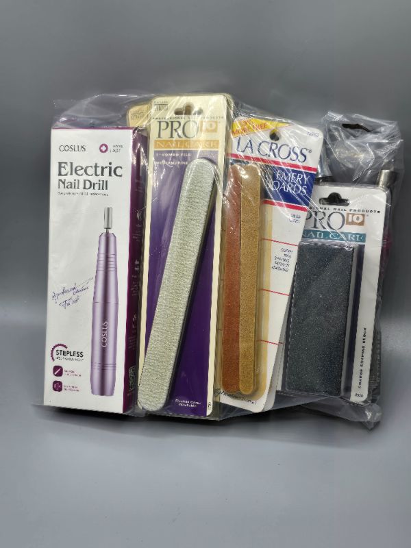 Photo 1 of 21pc Nail Bundle - Files - Polish - Buffers - Nail Drill - Gel Polish
