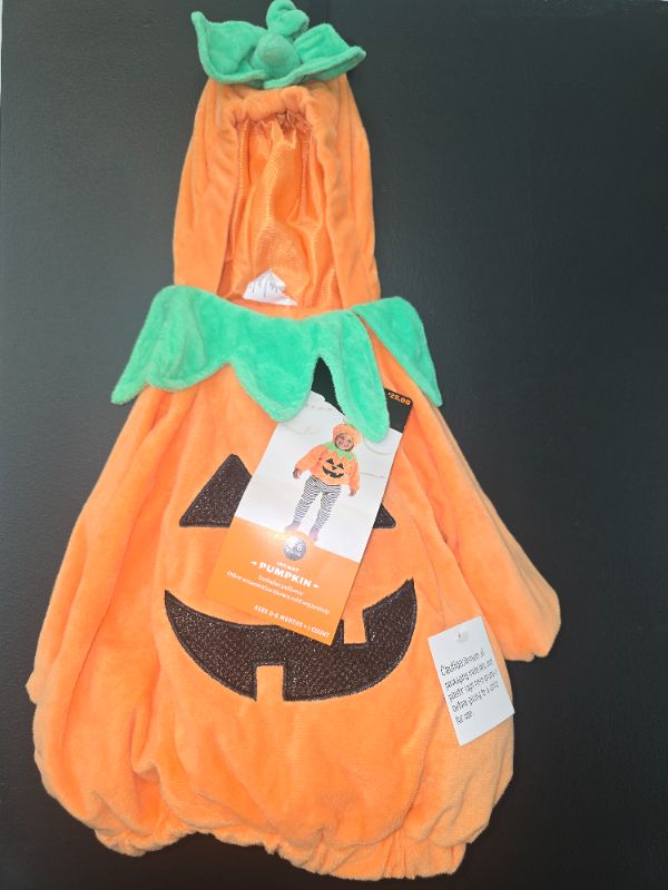 Photo 1 of 0-6m Infant Toddler Girls Plush Pumpkin Hooded Pullover Halloween Costume