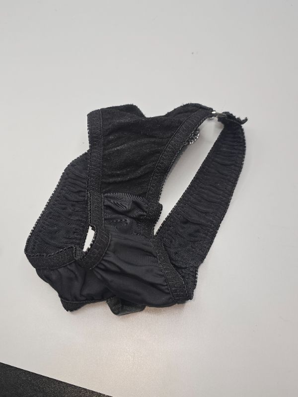View 2 of One Size (s) Leather Of New York Bikini Bottom Panty Thong Motorcycle Biker Attire