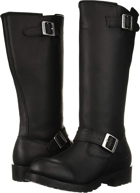 Photo 1 of S 11 RIDETECS 16" Motorcycle Men’s Side Boot Zipper Oiled Leather Boots