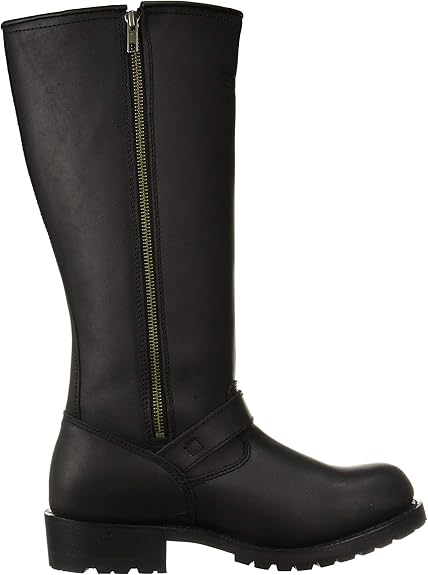 Photo 1 of S 11 RIDETECS 16" Motorcycle Men’s Side Boot Zipper Oiled Leather Boots