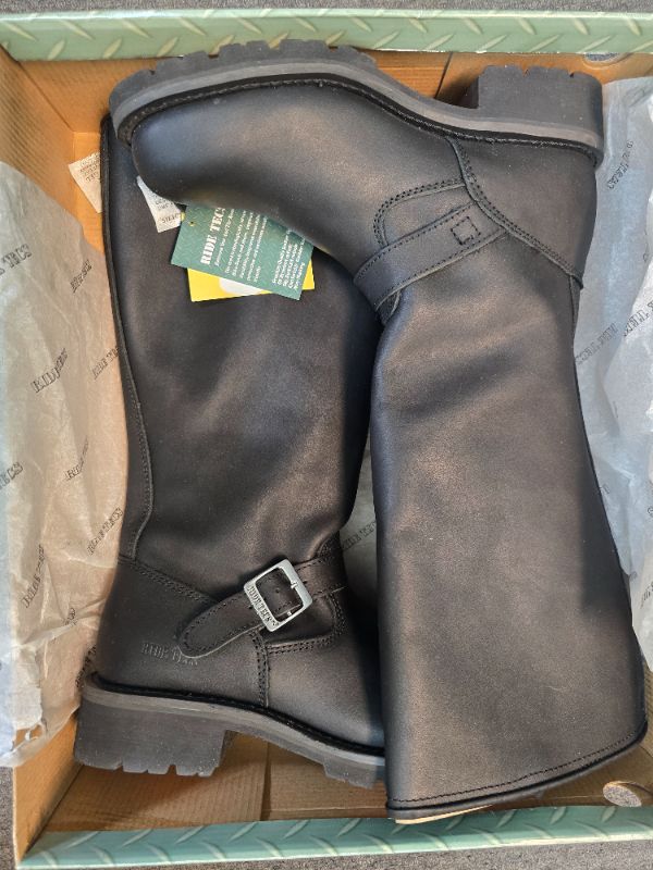 Photo 1 of S 11 RIDETECS 16" Motorcycle Men’s Side Boot Zipper Oiled Leather Boots