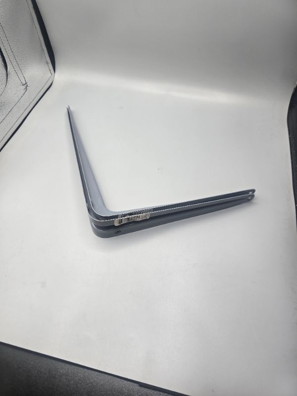 Photo 1 of 2 Pcs 10" X 12" Inch Utility Metal Wall Shelf Corner Bracket Support Gray LOT