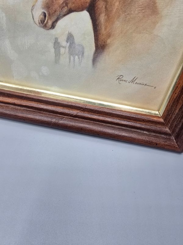 Photo 1 of Vintage 3 Ruane Manning Horses Art Prints Matted Donald Art Company 1992 